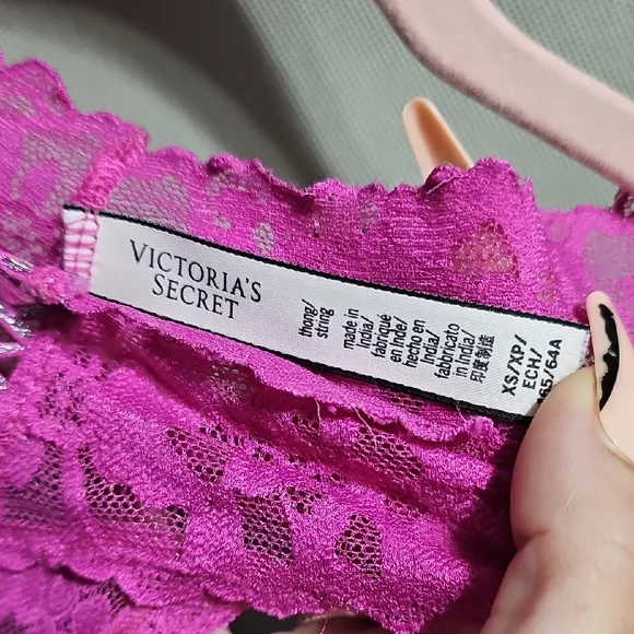 Victoria's Secret Pink Floral Lace Panties - Picture 2 of 4